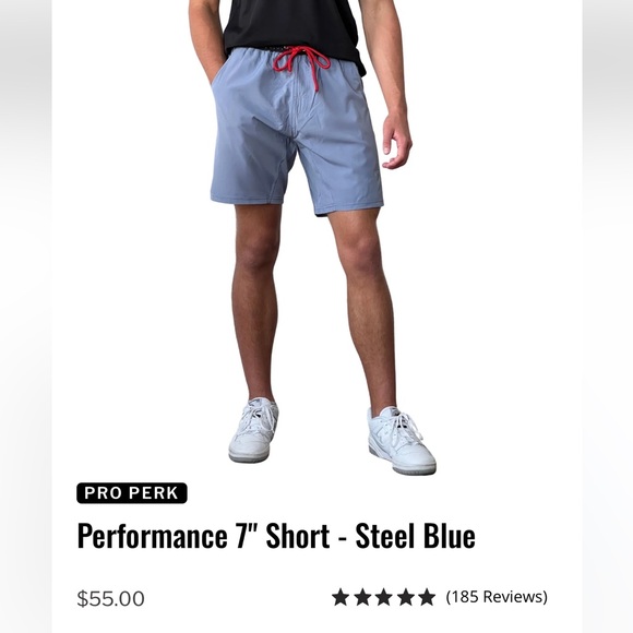 Bruce Bolt Men’s blue Shorts with Black Waistband. NWT - Picture 3 of 3